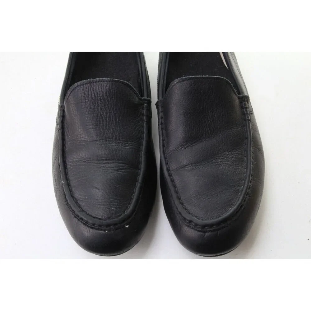 Vionic Tompkin Leather Loafer Slipper Shoe Mens Black US 10.5